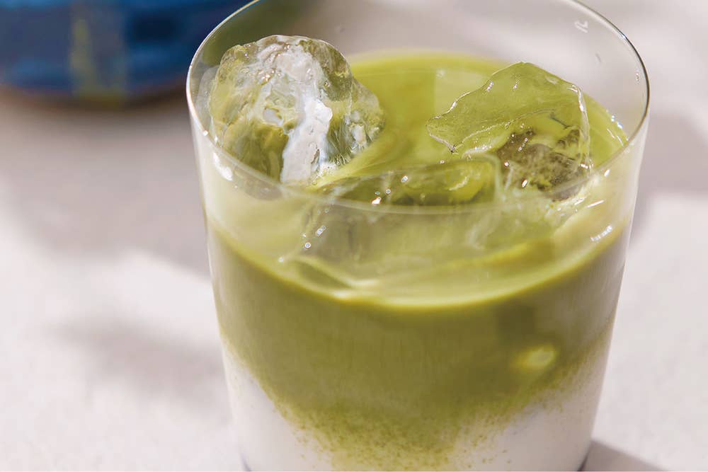 Brown sugar matcha latte