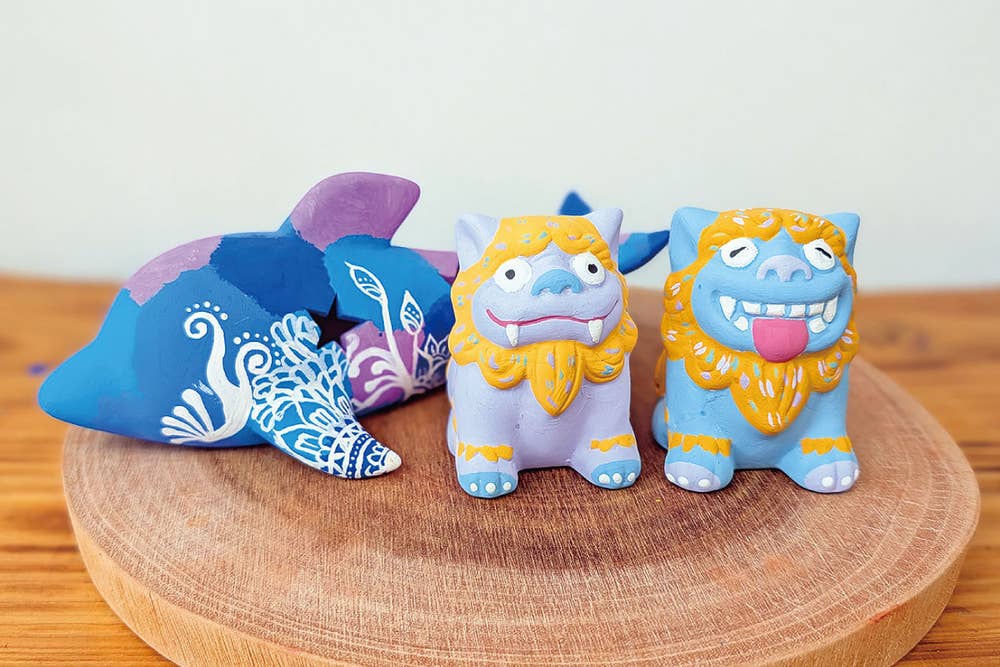 Shisa painting