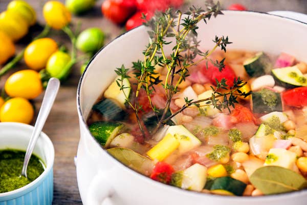 Summer vegetable soup