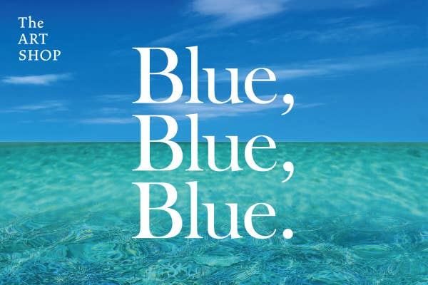 Island Colors Blue, Blue, Blue. Exhibition