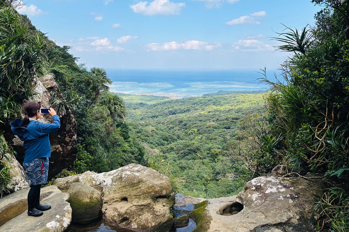 ユツンの滝上からの景色