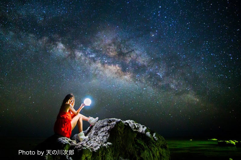 星空ポートレート撮影