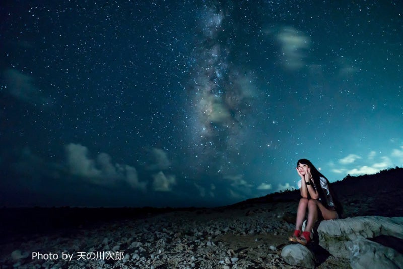 星空ポートレート撮影