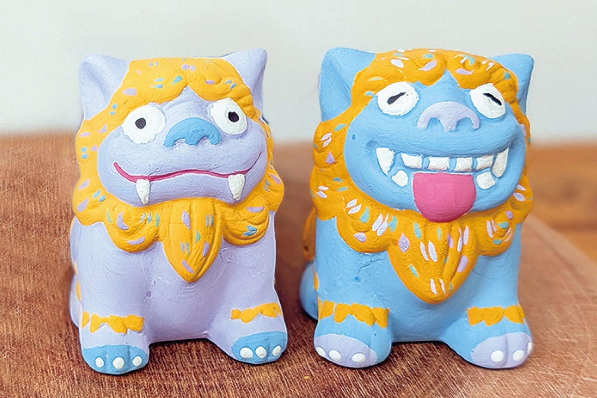 シーサー色塗り体験イメージ